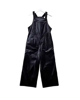 Size 12 - Kuwaii Black Velour Overalls